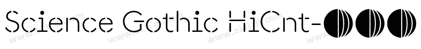 Science Gothic HiCnt字体转换